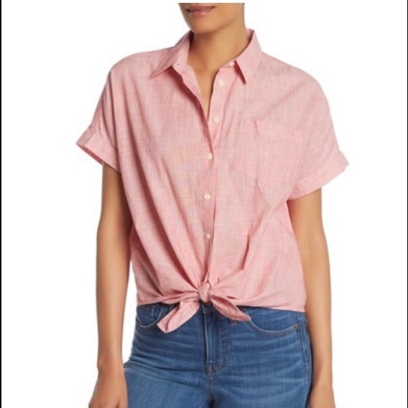 Madewell Tops - Madewell End on End Toe Front Button Down Top